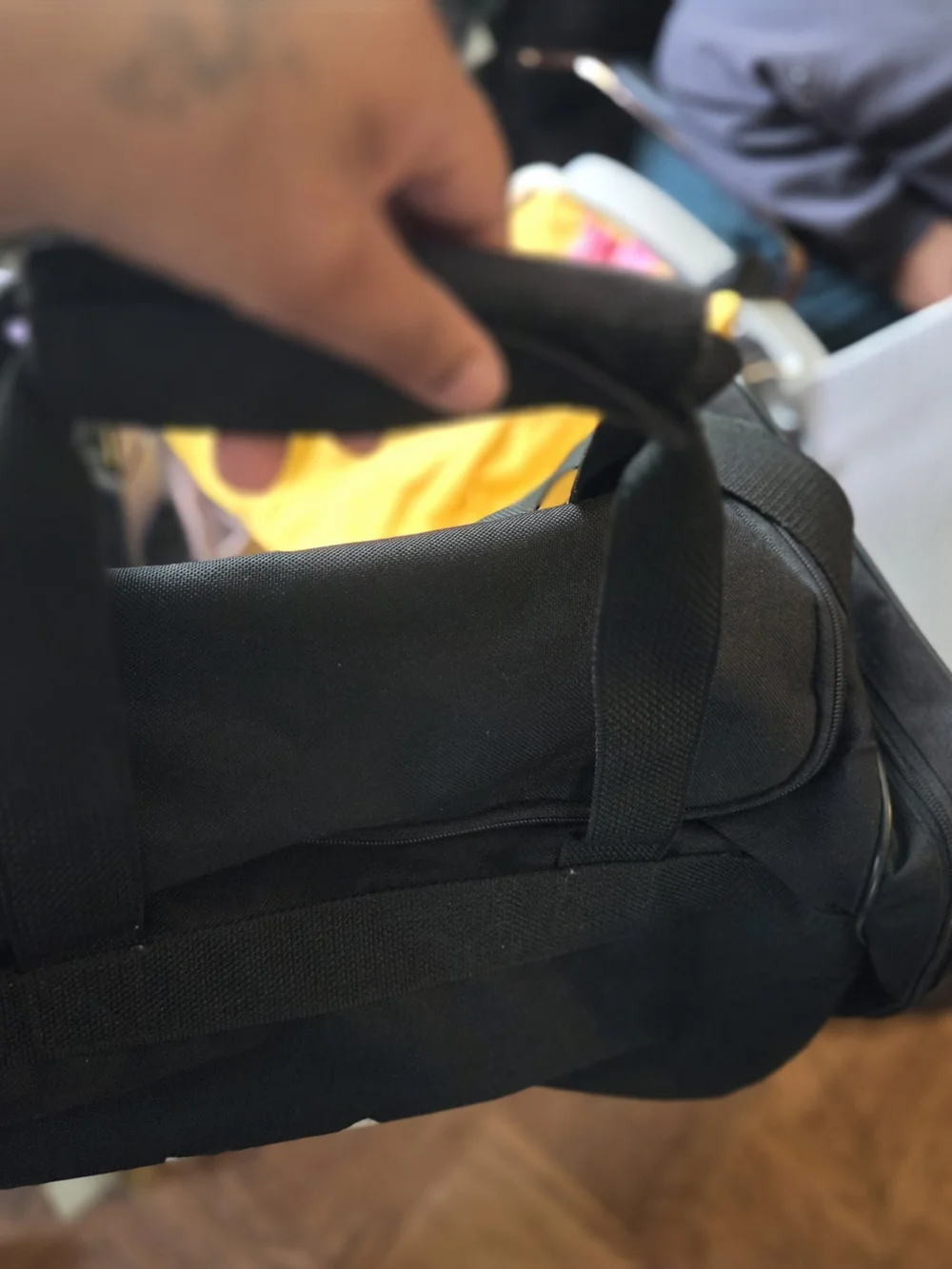 adidas Black Trefoil Logo Duffel